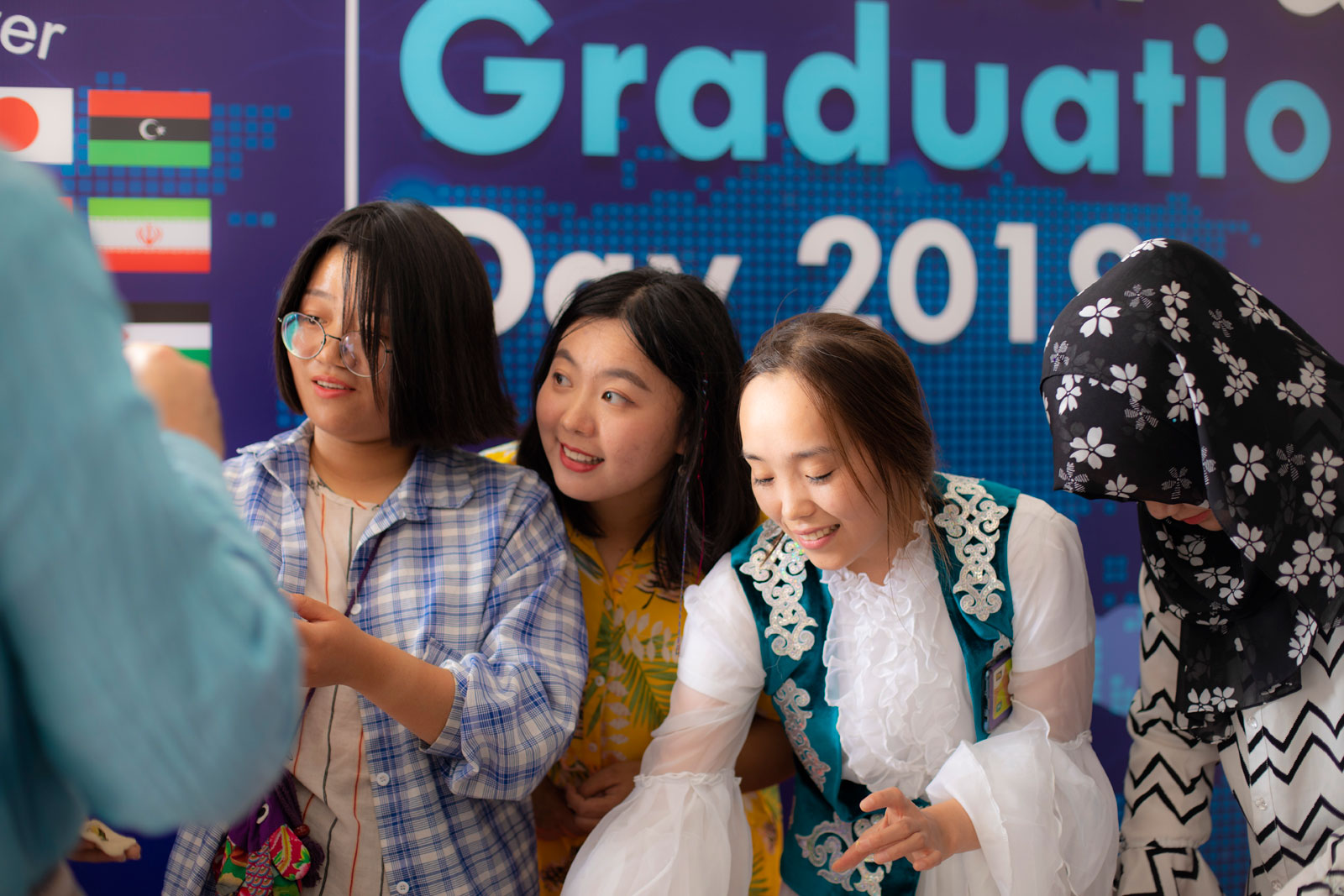 staff teaching students